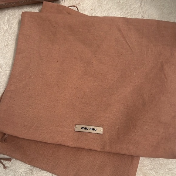 Miu Miu black crackle leather sandals with gold stud details - Picture 9 of 9